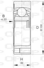 Open Parts CVJ5411.20 - Birləşmə dəsti, ötürücü val furqanavto.az