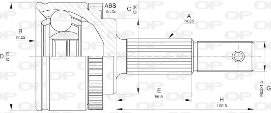 Open Parts CVJ5596.10 - Birləşmə dəsti, ötürücü val furqanavto.az