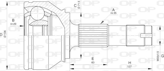Open Parts CVJ5658.10 - Birləşmə dəsti, ötürücü val furqanavto.az
