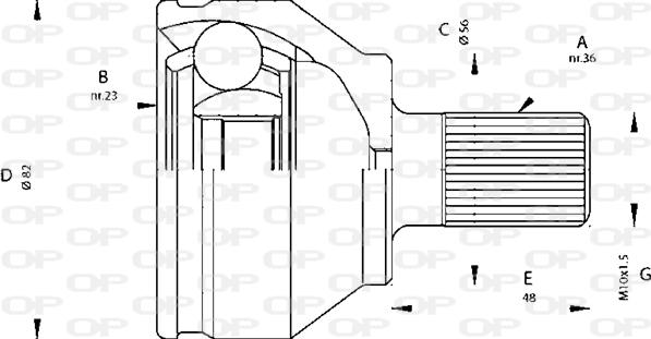 Open Parts CVJ5669.10 - Birləşmə dəsti, ötürücü val furqanavto.az