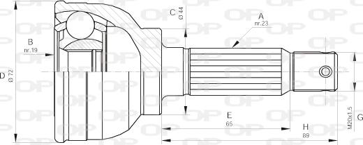 Open Parts CVJ5079.10 - Birləşmə dəsti, ötürücü val furqanavto.az