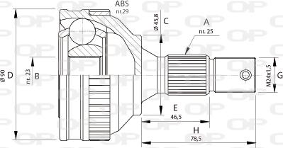 Open Parts CVJ5175.10 - Birləşmə dəsti, ötürücü val furqanavto.az