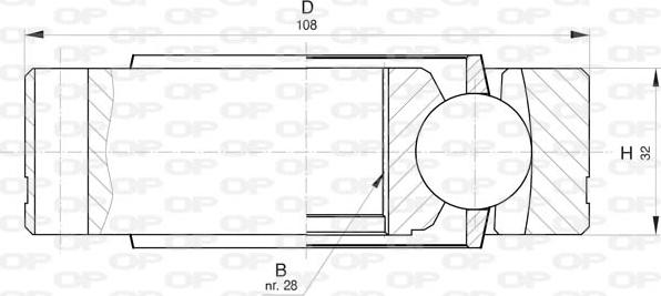 Open Parts CVJ5819.20 - Birləşmə dəsti, ötürücü val furqanavto.az