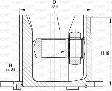 Open Parts CVJ5824.20 - Birləşmə dəsti, ötürücü val furqanavto.az