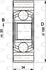 Open Parts CVJ5398.20 - Birləşmə dəsti, ötürücü val furqanavto.az