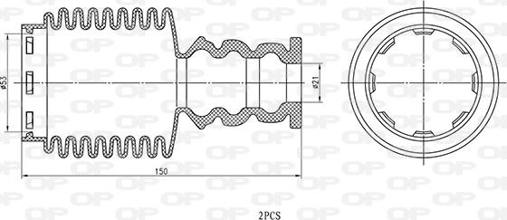 Open Parts DCK5108.02 - Rezin tampon, asma furqanavto.az