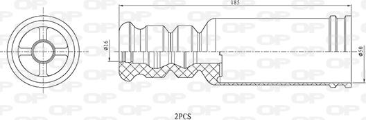 Open Parts DCK5102.02 - Rezin tampon, asma furqanavto.az