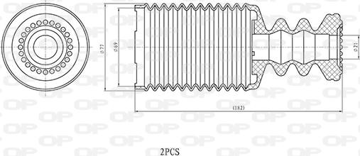 Open Parts DCK5112.02 - Rezin tampon, asma furqanavto.az