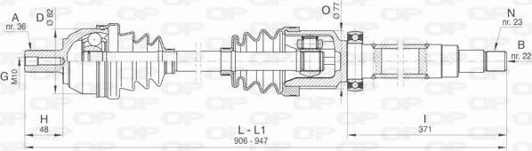 Open Parts DRS6448.00 - Sürücü mili furqanavto.az