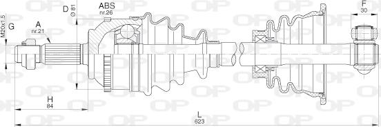 Open Parts DRS6298.00 - Sürücü mili furqanavto.az