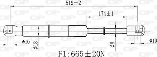 Open Parts GSR6440.00 - Qazlı bulaq, baqaj, yük yeri furqanavto.az