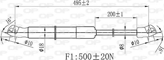 Open Parts GSR6443.00 - Qazlı bulaq, baqaj, yük yeri furqanavto.az