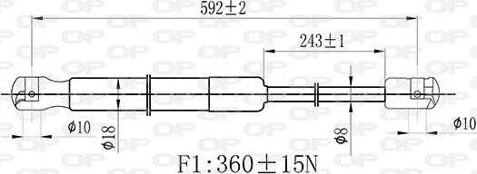 Open Parts GSR6447.00 - Qaz bulaq, kapot furqanavto.az