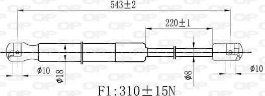 Open Parts GSR6432.00 - Qaz bulaq, kapot furqanavto.az