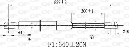 Open Parts GSR6474.00 - Qaz bulaq, kapot furqanavto.az