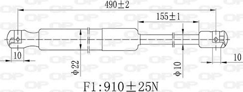 Open Parts GSR6510.00 - Qazlı bulaq, baqaj, yük yeri furqanavto.az