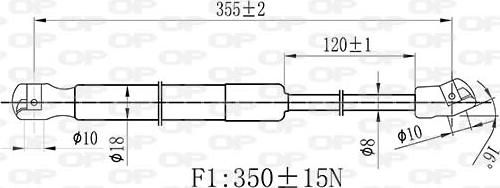 Open Parts GSR6526.00 - Qaz bulaq, kapot furqanavto.az