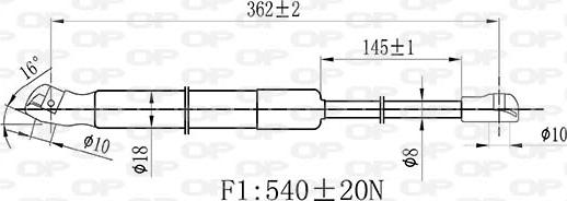 Open Parts GSR6523.00 - Qaz bulaq, kapot furqanavto.az