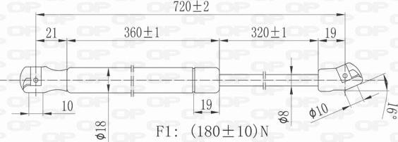 Open Parts GSR6045.00 - Qaz bulaq, kapot furqanavto.az