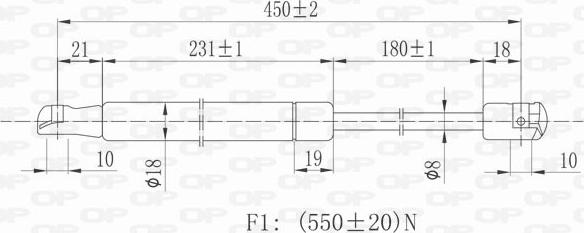 Open Parts GSR6047.00 - Qazlı bulaq, baqaj, yük yeri furqanavto.az