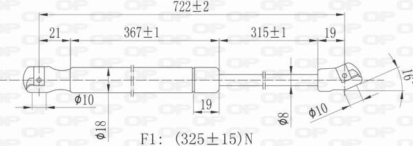 Open Parts GSR6064.00 - Qaz bulaq, kapot furqanavto.az