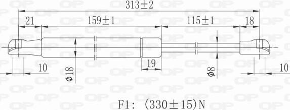 Open Parts GSR6060.00 - Qaz bulaq, kapot furqanavto.az