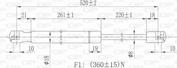 Open Parts GSR6063.00 - Qazlı bulaq, baqaj, yük yeri furqanavto.az