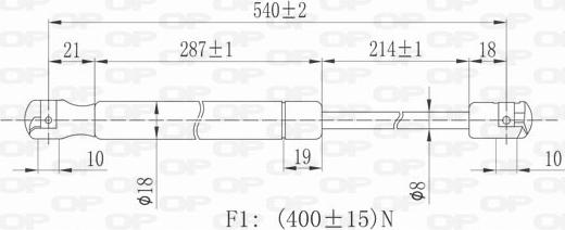 Open Parts GSR6009.00 - Qazlı bulaq, baqaj, yük yeri furqanavto.az