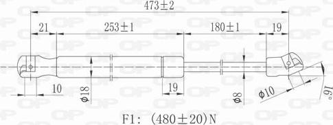 Open Parts GSR6001.00 - Qazlı bulaq, baqaj, yük yeri furqanavto.az