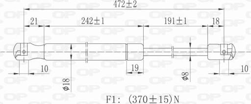 Open Parts GSR6008.00 - Qazlı bulaq, baqaj, yük yeri furqanavto.az