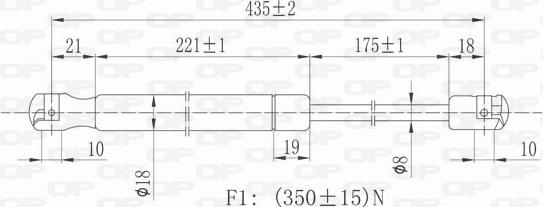 Open Parts GSR6007.00 - Qazlı bulaq, baqaj, yük yeri furqanavto.az