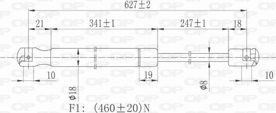 Open Parts GSR6018.00 - Qazlı bulaq, baqaj, yük yeri furqanavto.az