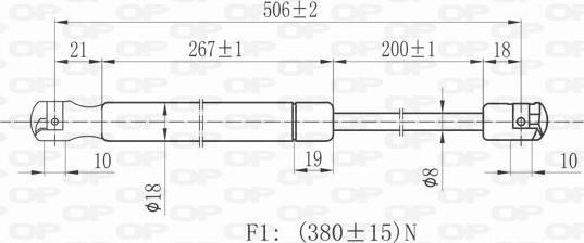 Open Parts GSR6036.00 - Qazlı bulaq, baqaj, yük yeri furqanavto.az