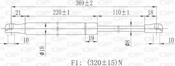 Open Parts GSR6025.00 - Qazlı bulaq, baqaj, yük yeri furqanavto.az