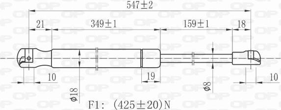 Open Parts GSR6074.00 - Qazlı bulaq, baqaj, yük yeri furqanavto.az