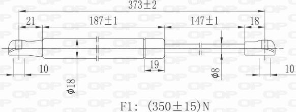 Open Parts GSR6072.00 - Qaz bulaq, kapot furqanavto.az