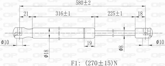 Open Parts GSR6158.00 - Qaz bulaq, kapot furqanavto.az