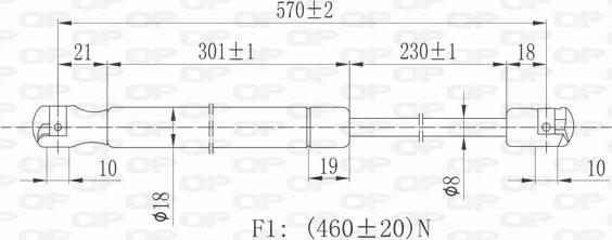 Open Parts GSR6107.00 - Qazlı bulaq, baqaj, yük yeri furqanavto.az