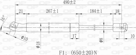 Open Parts GSR6117.00 - Qazlı bulaq, baqaj, yük yeri furqanavto.az