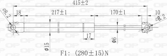 Open Parts GSR6183.00 - Qaz bulaq, kapot furqanavto.az