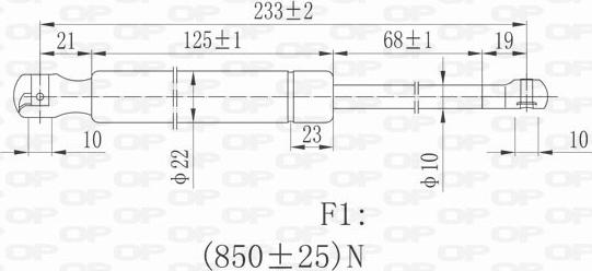 Open Parts GSR6124.00 - Qaz bulaq, kapot furqanavto.az