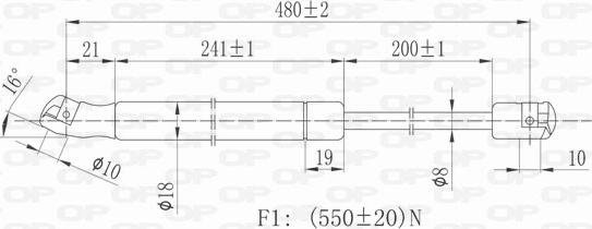 Open Parts GSR6122.00 - Qazlı bulaq, baqaj, yük yeri furqanavto.az