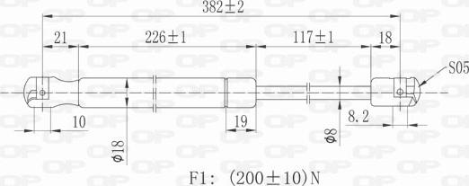 Open Parts GSR6363.00 - Qaz bulaq, arxa şüşə furqanavto.az