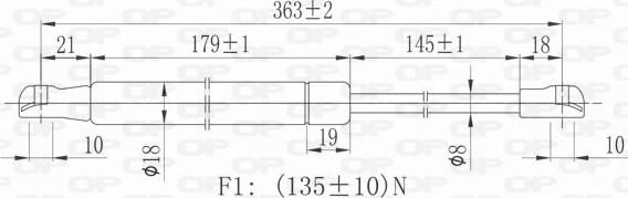 Open Parts GSR6339.00 - Qaz bulaq, arxa şüşə furqanavto.az