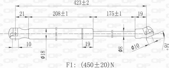 Open Parts GSR6374.00 - Qazlı bulaq, baqaj, yük yeri furqanavto.az