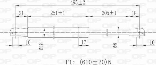 Open Parts GSR6372.00 - Qazlı bulaq, baqaj, yük yeri furqanavto.az