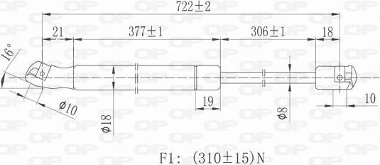 Open Parts GSR6266.00 - Qaz bulaq, kapot furqanavto.az