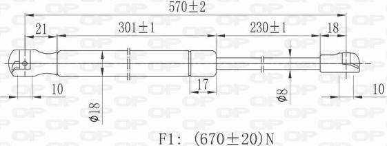 Open Parts GSR6280.00 - Qazlı bulaq, baqaj, yük yeri furqanavto.az