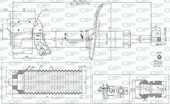 Open Parts SAB8446.31 - Amortizator furqanavto.az