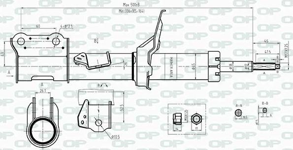 Open Parts SAB8451.31 - Amortizator furqanavto.az